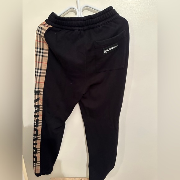 Burberry black vintage panel lounge pants - Picture 4 of 4
